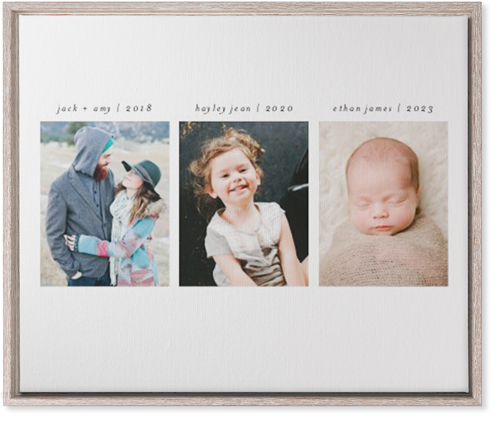 Our Timeline Wall Art, Rustic, Single piece, Canvas, 20x24, Multicolor, multi