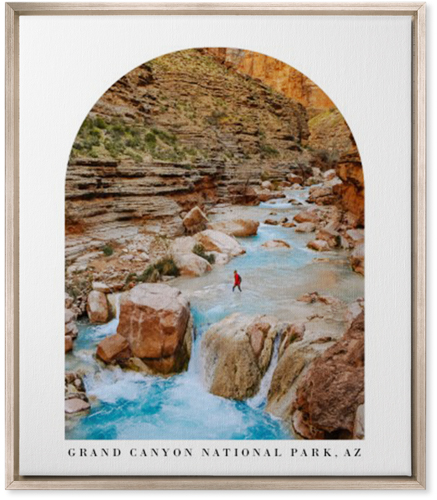 Archway View Wall Art, Metallic, Single piece, Canvas, 20x24, White