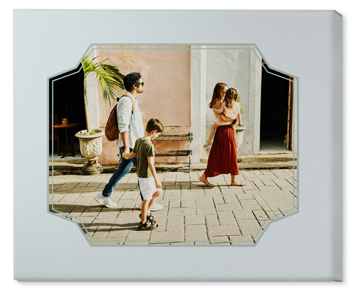 Unique Shape Wall Art, No Frame, Single piece, Canvas, 20x24, Gray, air