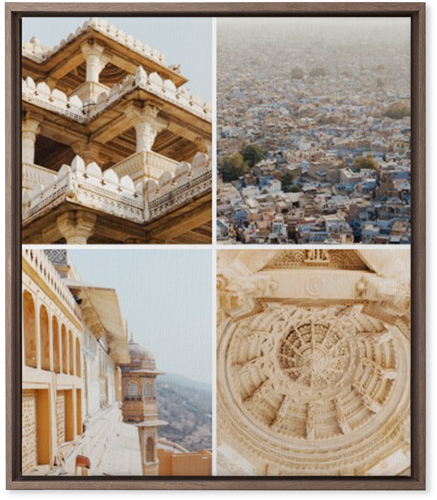 Four Top Wall Art, Walnut, Single piece, Canvas, 20x24, Multicolor, multi