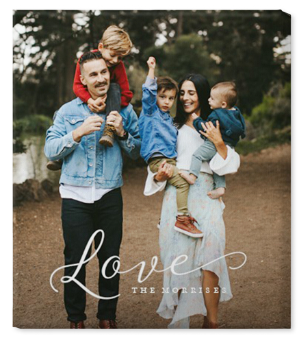 Just Love Portrait Wall Art, No Frame, Single piece, Canvas, 20x24, White