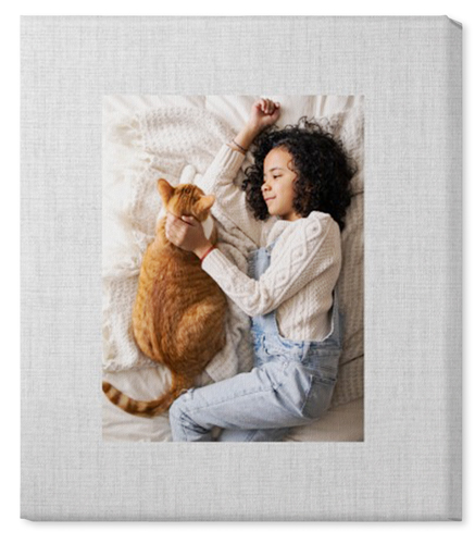 Full Frame One Wall Art, No Frame, Single piece, Canvas, 20x24, White, white