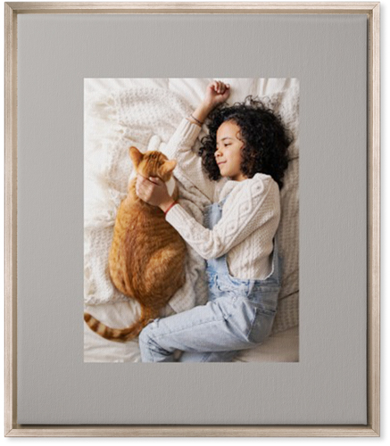 Full Frame One Wall Art, Metallic, Single piece, Canvas, 20x24, Gray