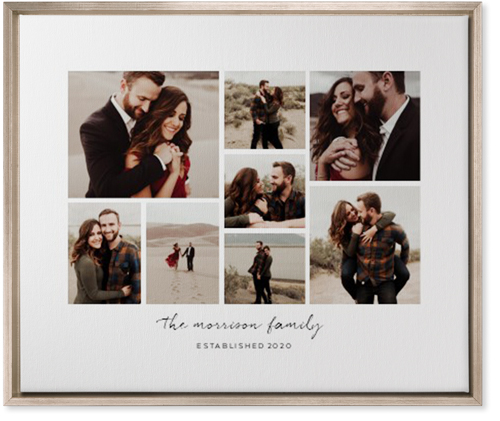 Pieces of Eight Wall Art, Metallic, Single piece, Canvas, 20x24, White, white