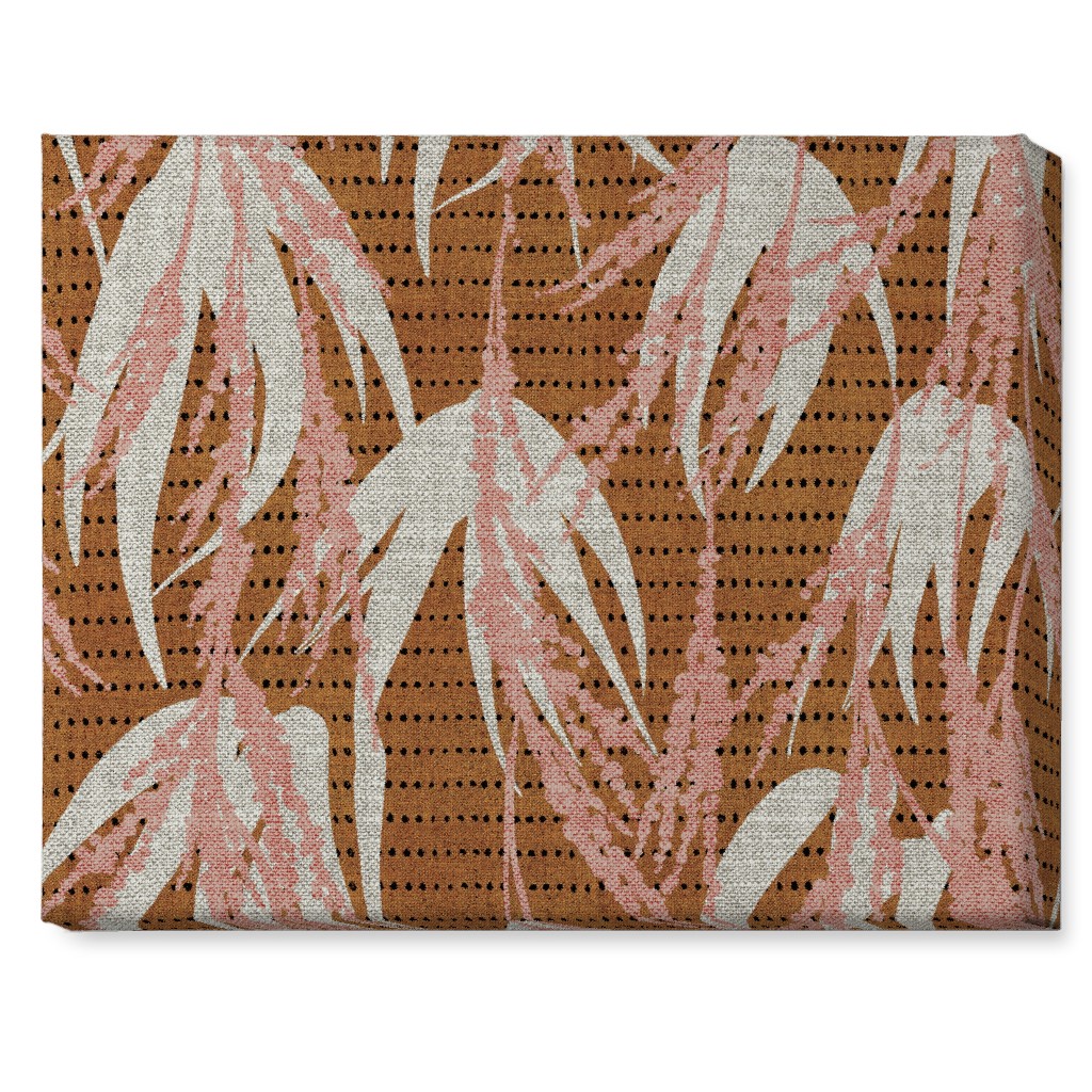 Vintage Palm Wall Art, No Frame, Single piece, Canvas, 16x20, Brown