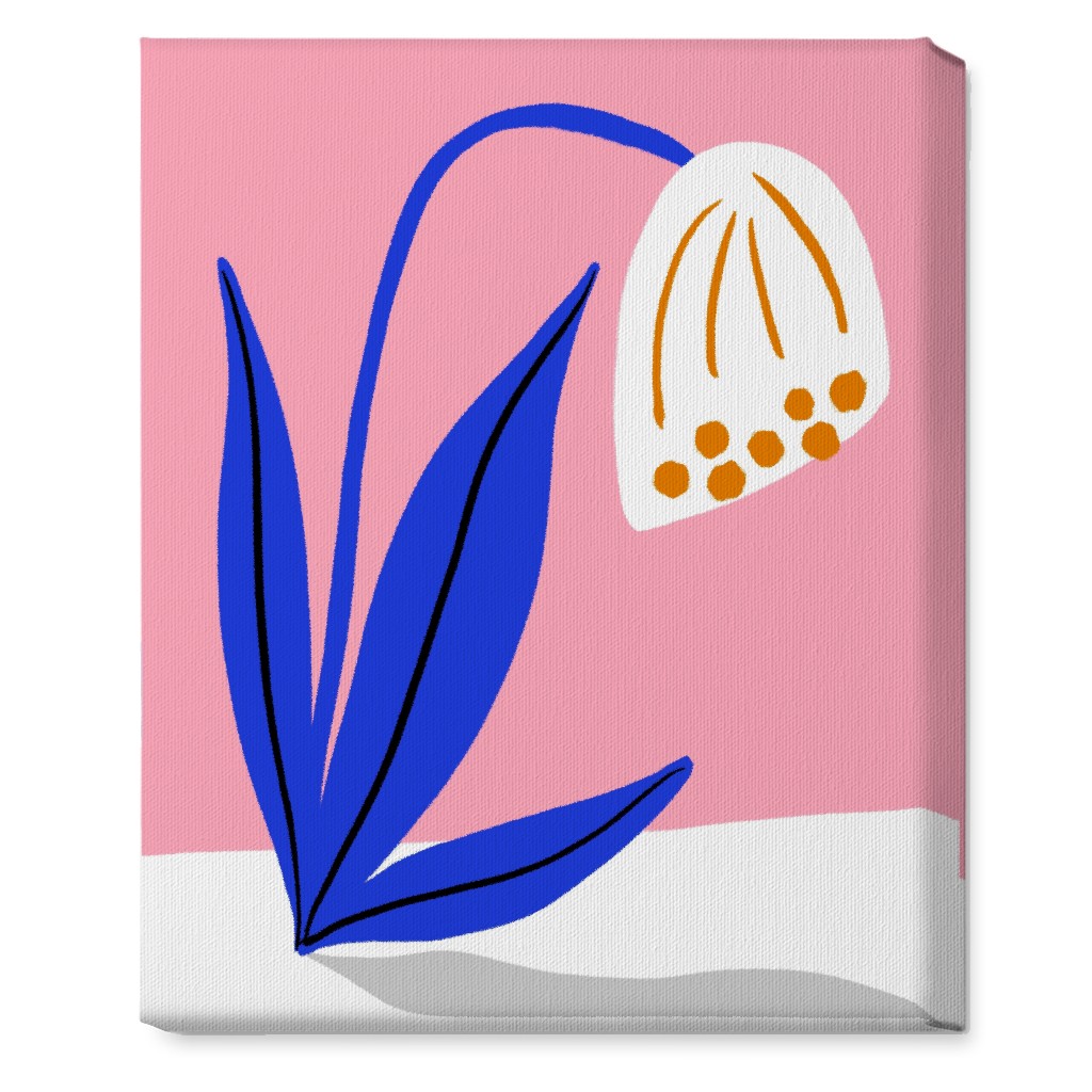 Derp Flower - Multi Wall Art, No Frame, Single piece, Canvas, 16x20, Multicolor