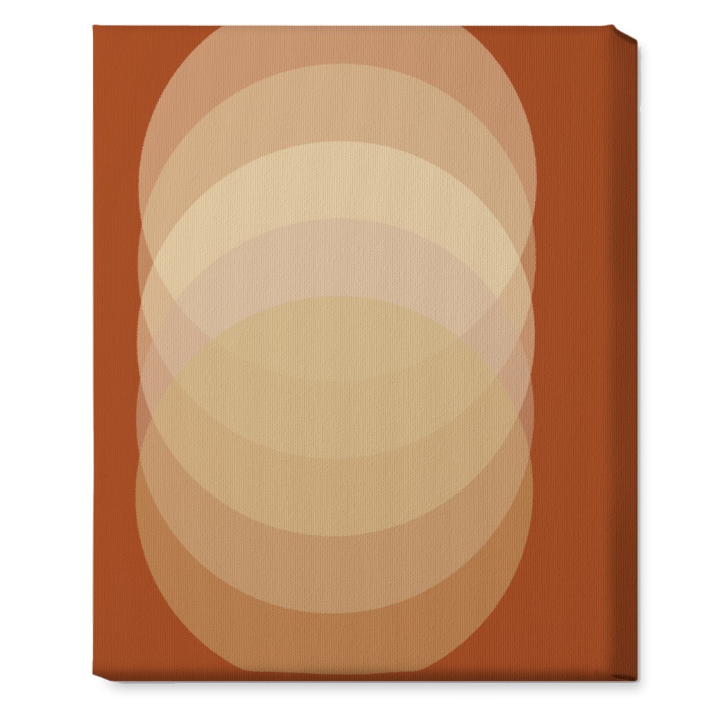 Abstract Sunrise - Orange Wall Art, No Frame, Single piece, Canvas, 16x20, Orange