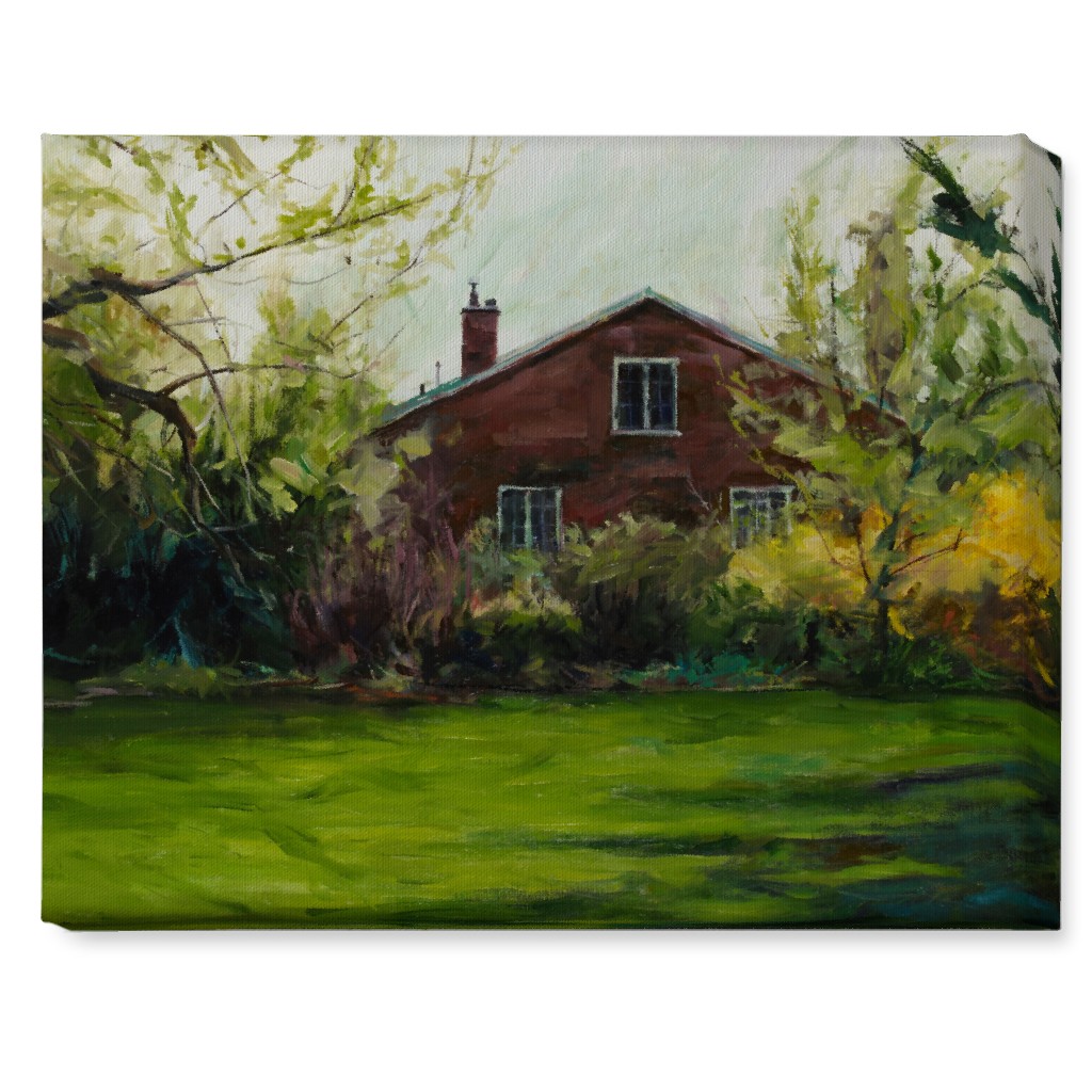 Kays View Painting Wall Art, No Frame, Single piece, Canvas, 16x20, Green, Classic Green