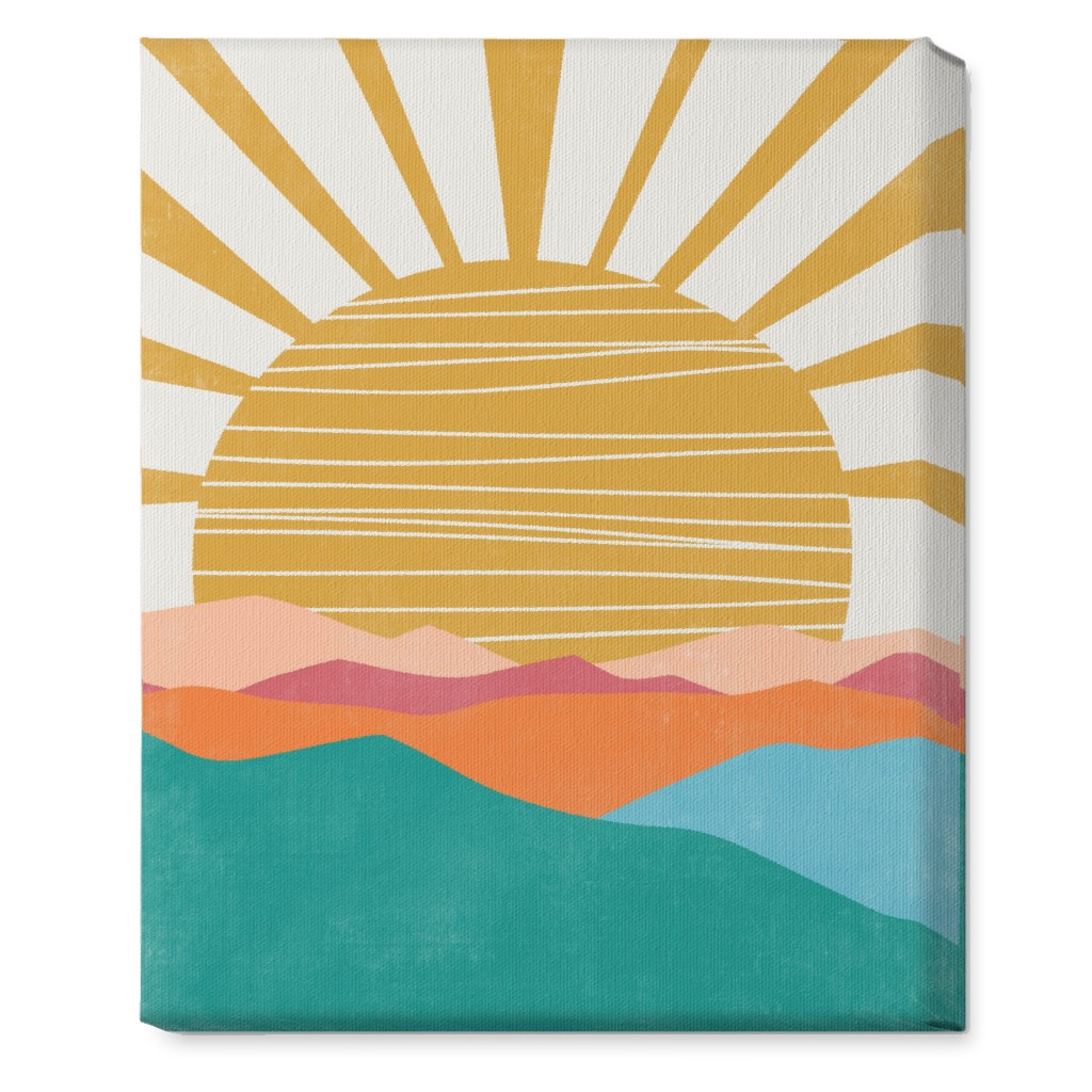 Flourish Landscape - Multi Wall Art, No Frame, Single piece, Canvas, 16x20, Multicolor