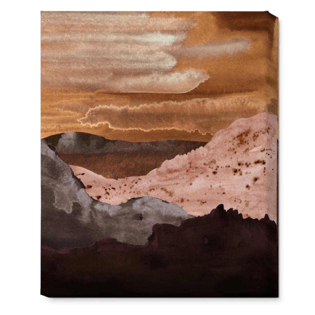 Orange Unframed Wall Art
