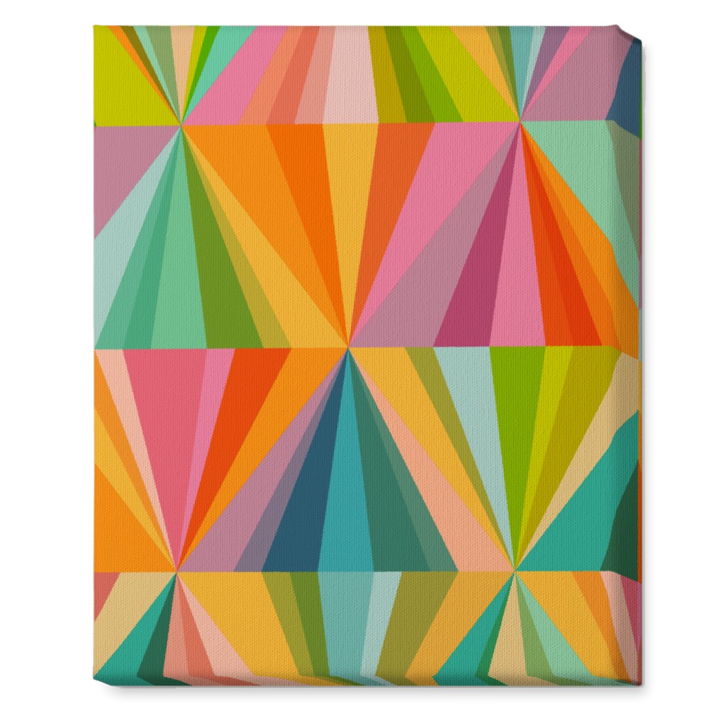 Radiant Diamonds - Bright Wall Art, No Frame, Single piece, Canvas, 16x20, Multicolor