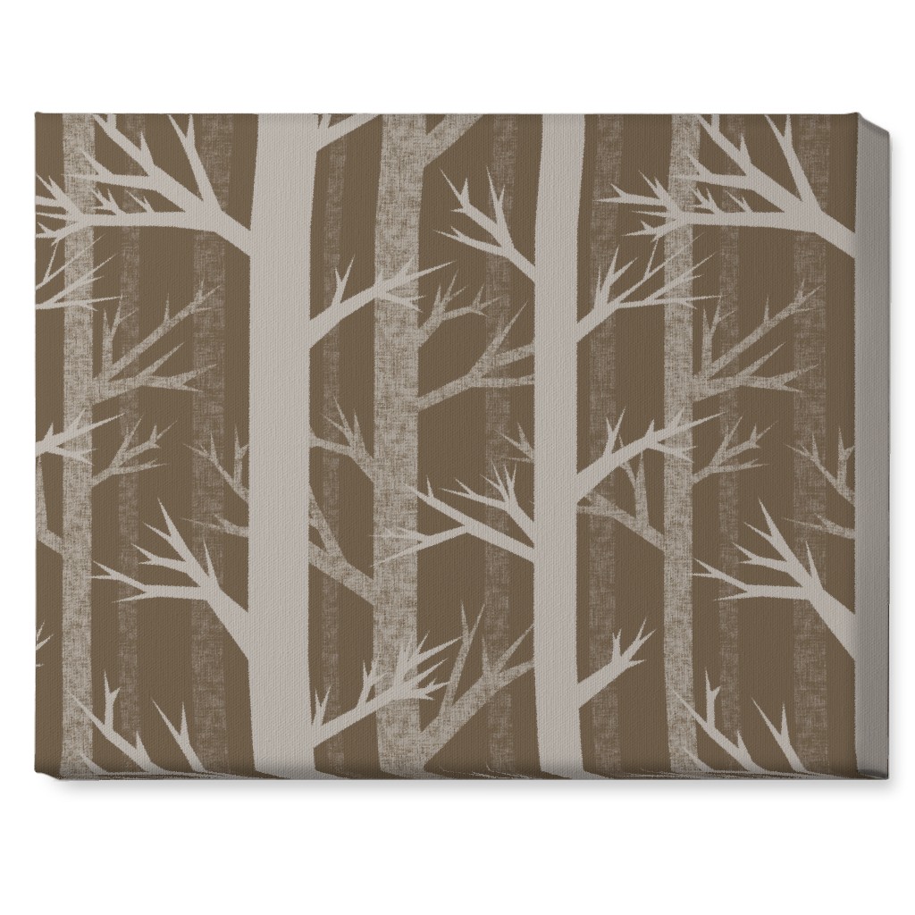 Winter Woods - Fawn Wall Art, No Frame, Single piece, Canvas, 16x20, Brown