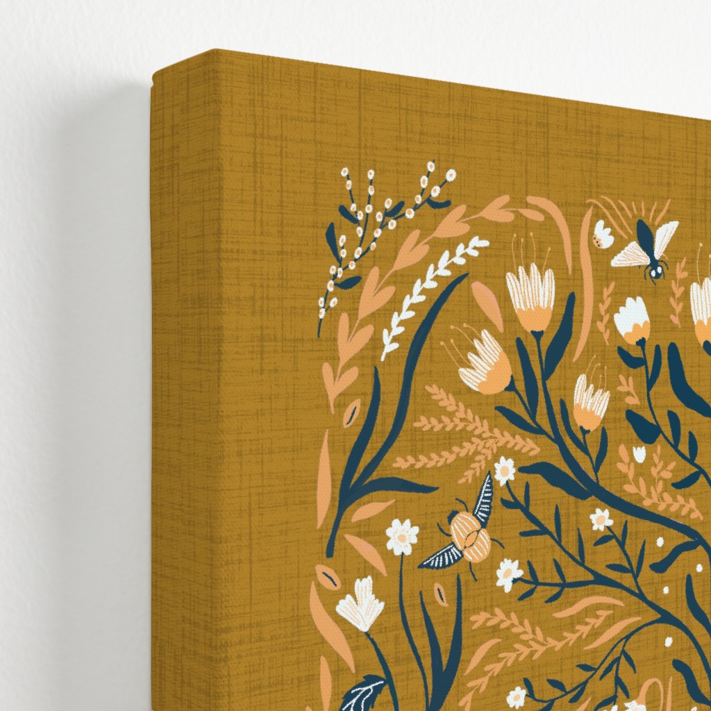 Ecosystems, Folk Art Orange Wall Art Shutterfly