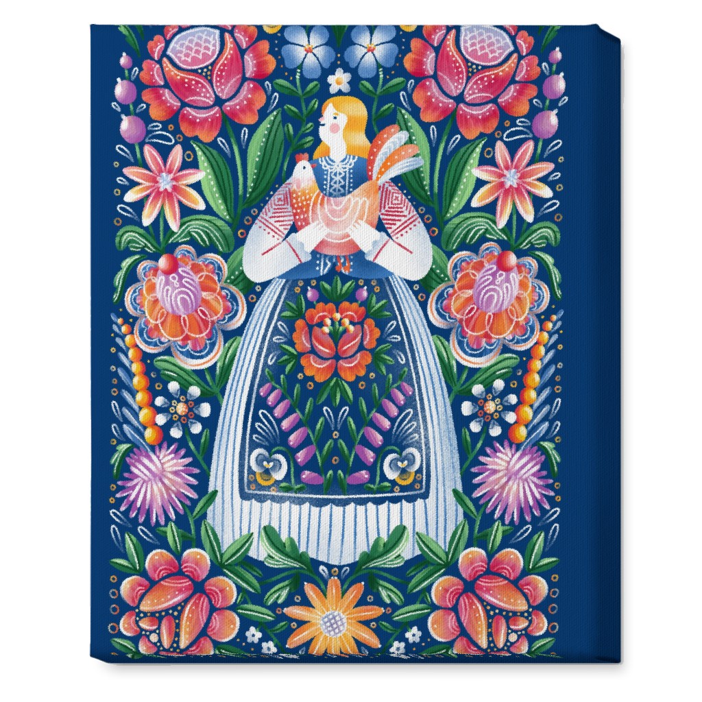 Belarusian Folk Art - Multi Wall Art, No Frame, Single piece, Canvas, 16x20, Multicolor
