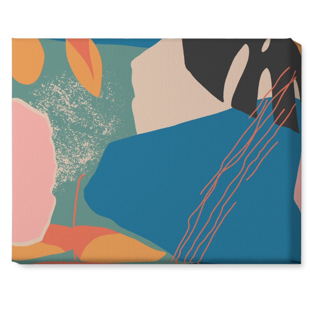 Tropical Garden - Multi Wall Art, No Frame, Single piece, Canvas, 16x20, Multicolor