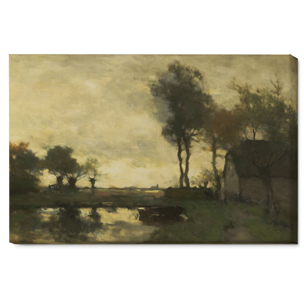 on Golden Pond Wall Art, No Frame, Single piece, Canvas, 20x30, Green, Classic Green