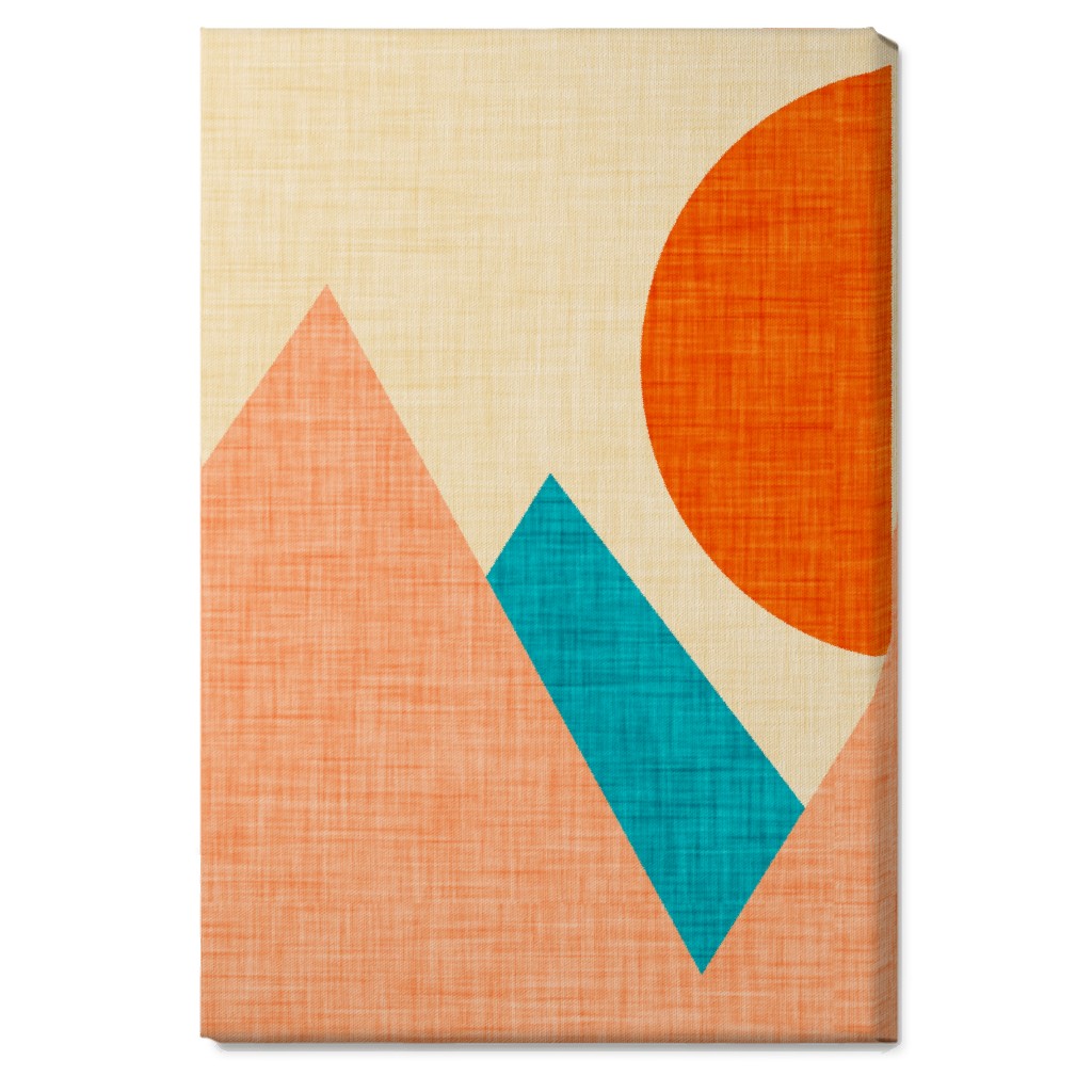 Mountain View - Multi Wall Art, No Frame, Single piece, Canvas, 20x30, Multicolor