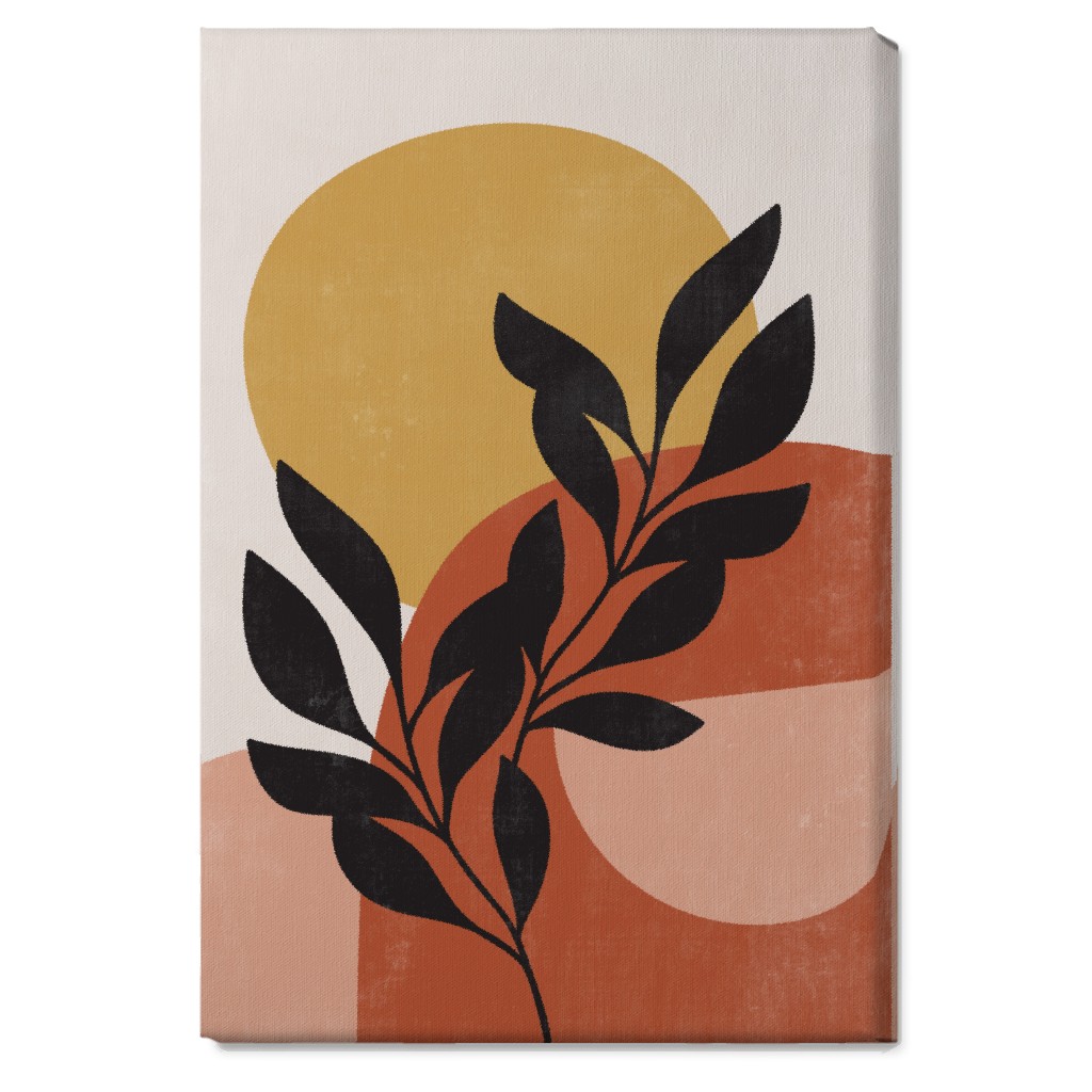 Earthen Crest - Terracotta Wall Art, No Frame, Single piece, Canvas, 20x30, Orange, Orange