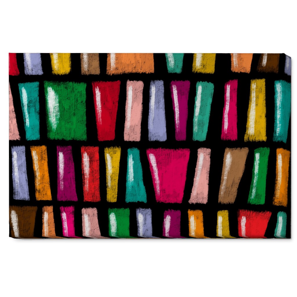 Stained Glass Abstract - Multi Wall Art, No Frame, Single piece, Canvas, 20x30, Multicolor