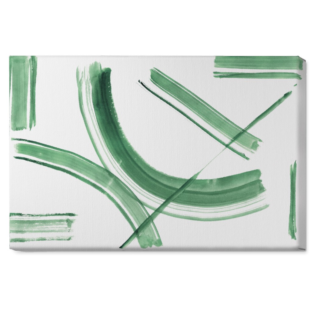 Watercolor Intersection of Minds Wall Art, No Frame, Single piece, Canvas, 20x30, Green