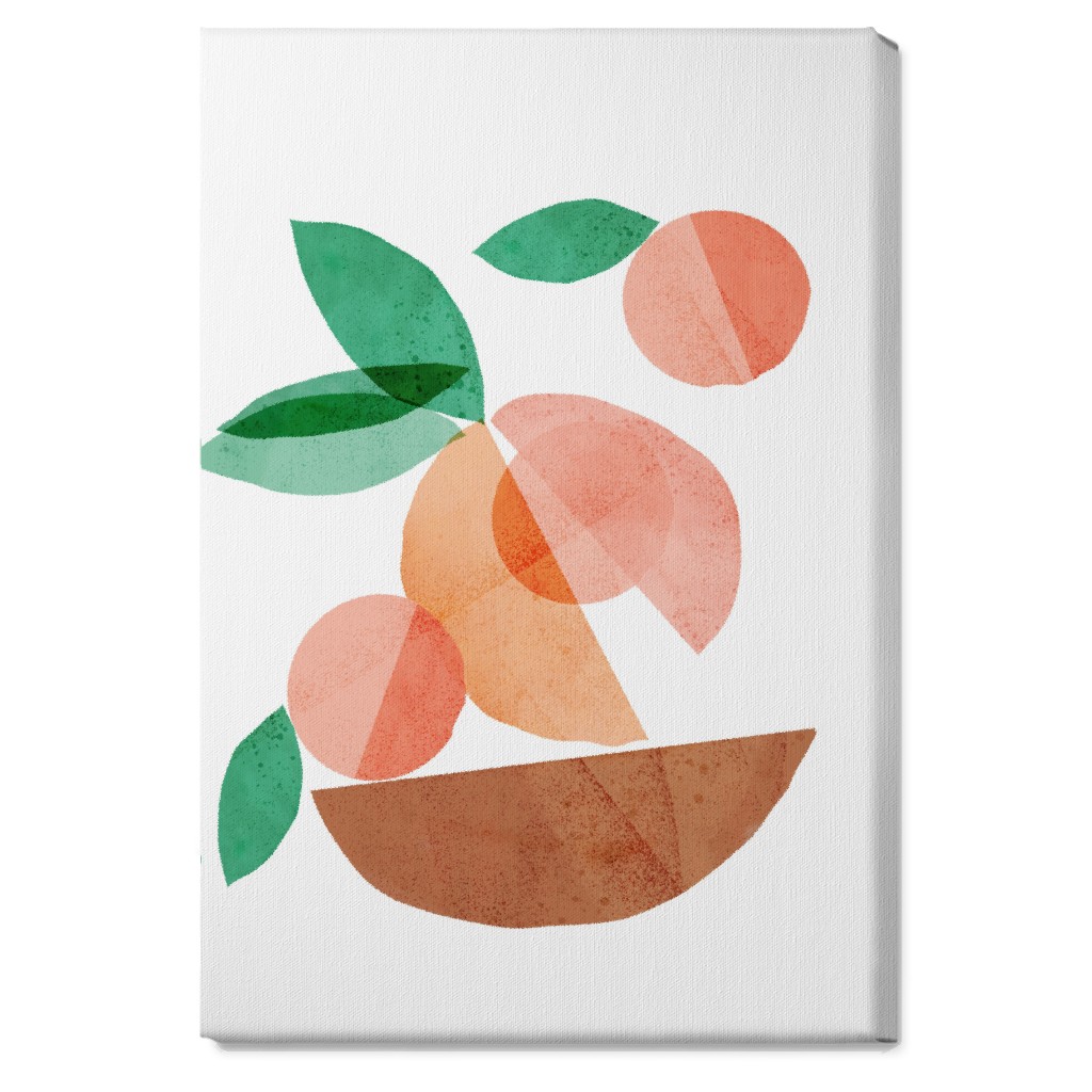 Orange Unframed Wall Art