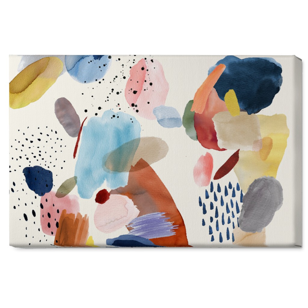 Mineral Abstract - Multi Wall Art, No Frame, Single piece, Canvas, 20x30, Multicolor