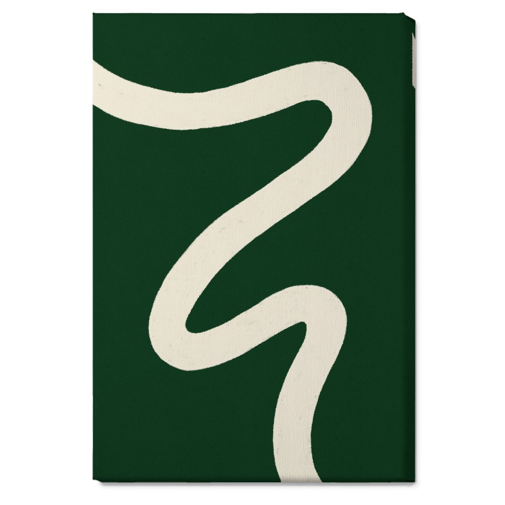 Tangled Brush Strokes Iv Wall Art, No Frame, Single piece, Canvas, 20x30, Green, Kale