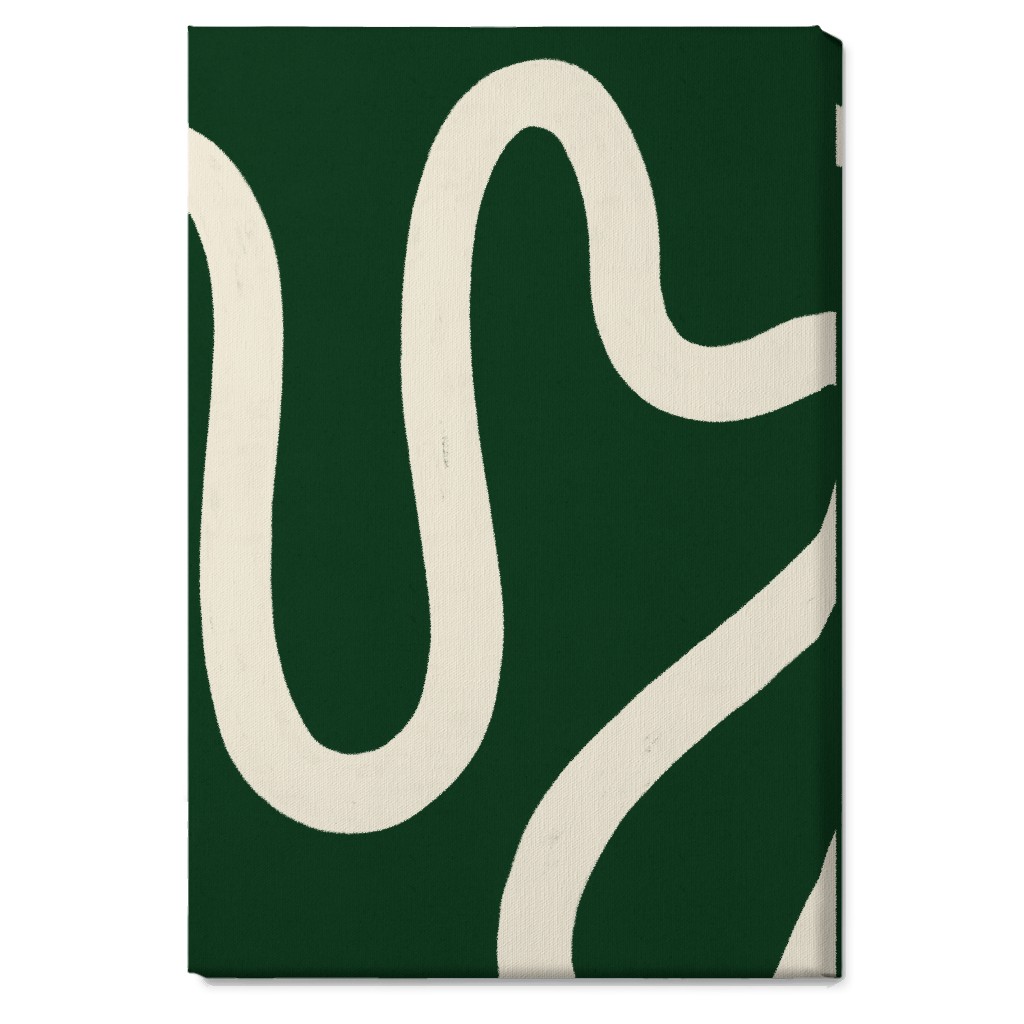 Tangled Brush Strokes Iii Wall Art, No Frame, Single piece, Canvas, 20x30, Green, Kale