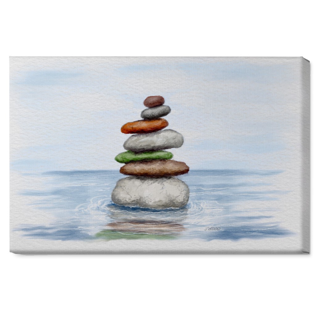 the Cairn - Multi Wall Art, No Frame, Single piece, Canvas, 20x30, Multicolor