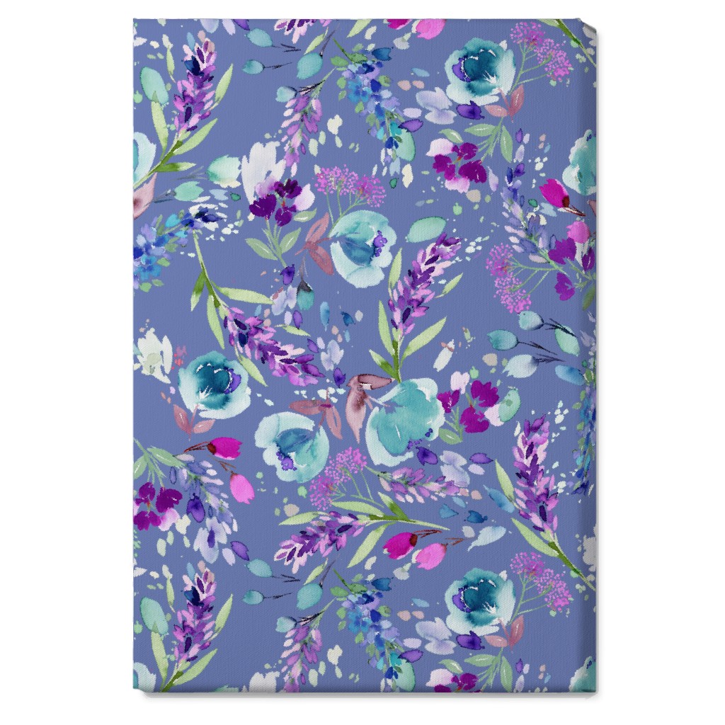 Lavender Bunches - Purple Wall Art, No Frame, Single piece, Canvas, 20x30, Purple