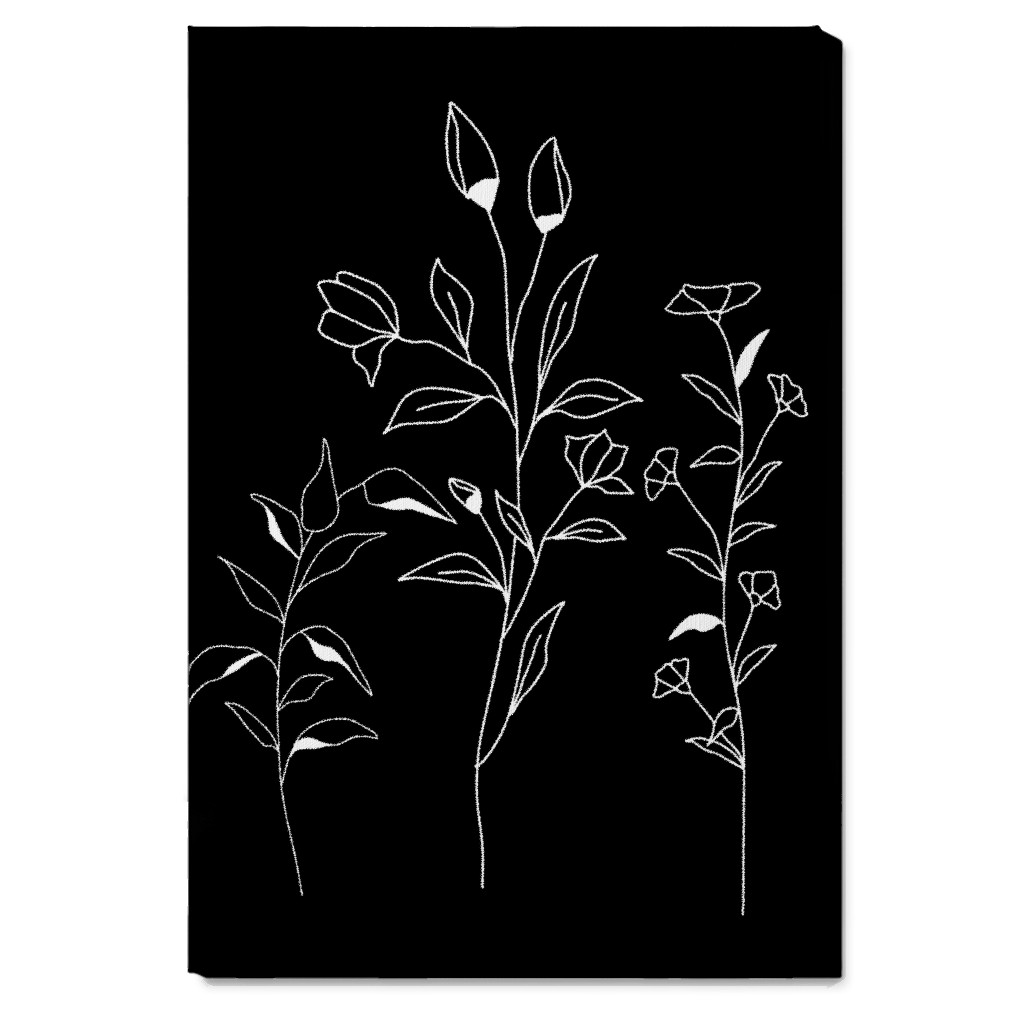 Wildflower Botanical - Black and White