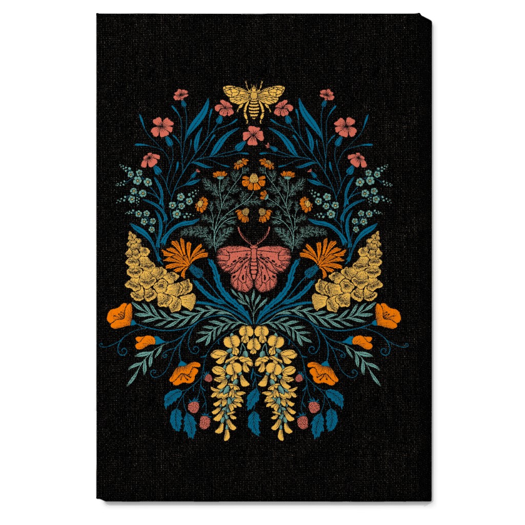 Wildflowers Wall Art, No Frame, Single piece, Canvas, 20x30, Multicolor