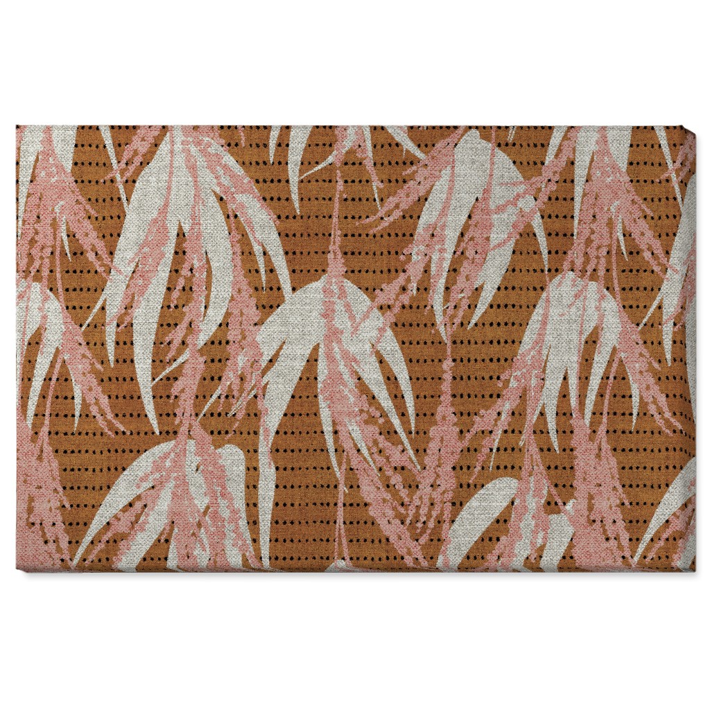 Vintage Palm Wall Art, No Frame, Single piece, Canvas, 24x36, Brown, Nutmeg