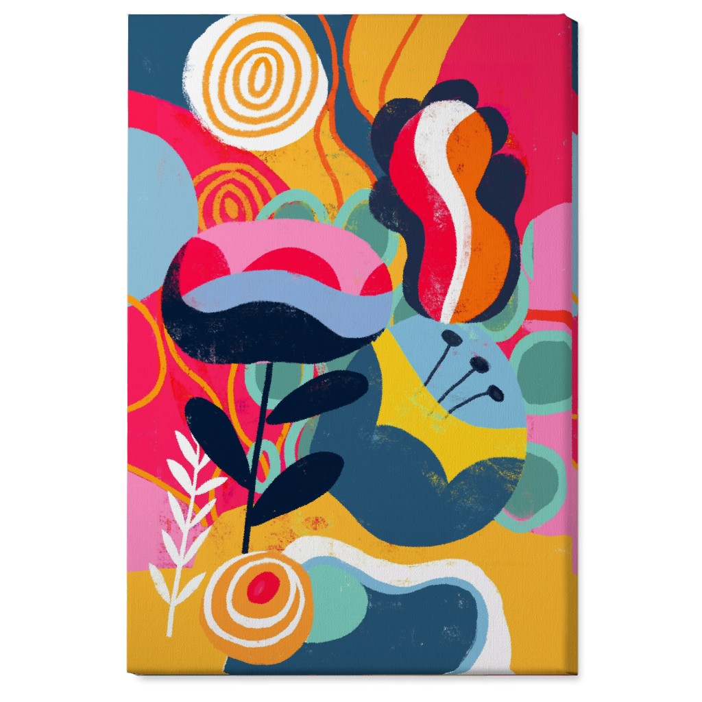 Think Big in Colors - Vibrant Wall Art, No Frame, Single piece, Canvas, 24x36, Multicolor