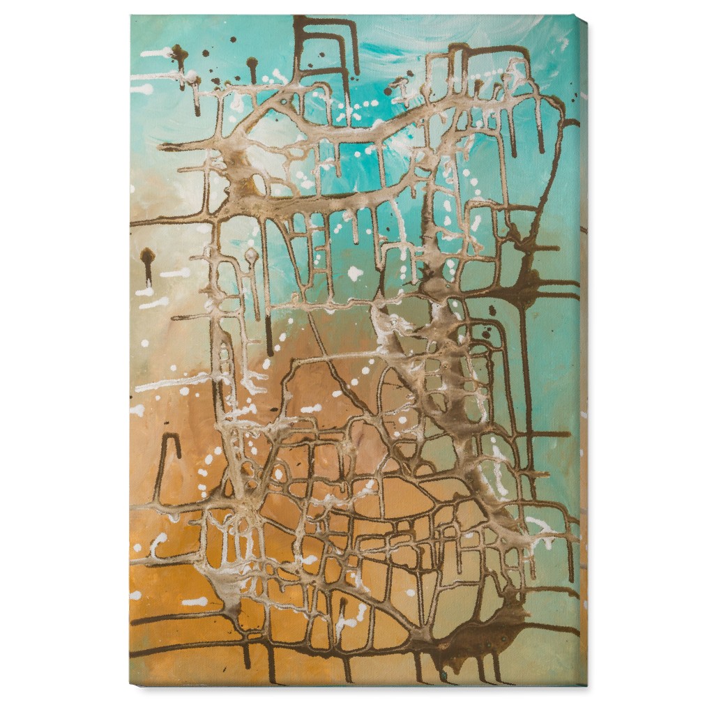 Caribbean Feeling - Multi Wall Art, No Frame, Single piece, Canvas, 24x36, Green, Classic Green