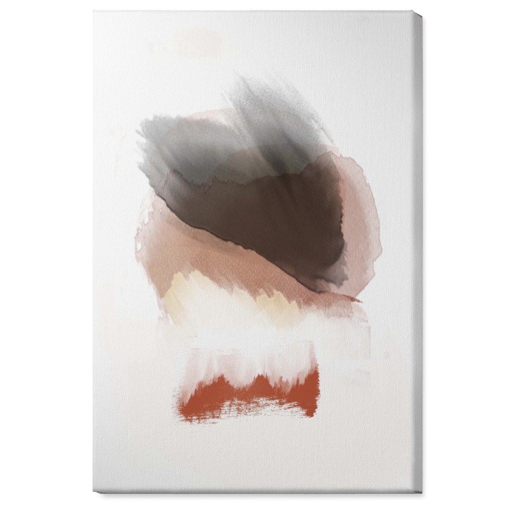 Abstract Sunset - Neutral Wall Art, No Frame, Single piece, Canvas, 24x36, Pink, Bright Pink