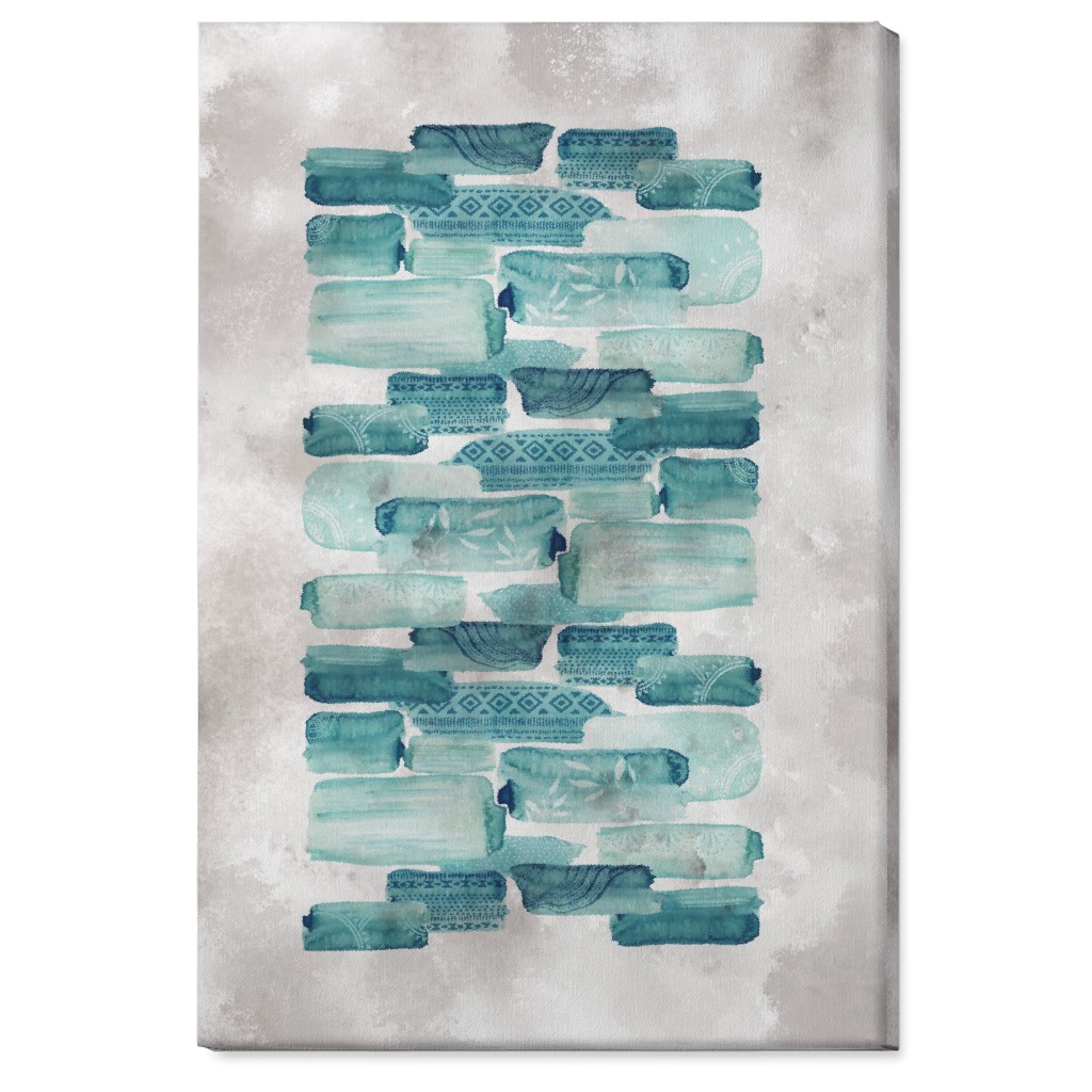 Brink Road Wall Art, No Frame, Single piece, Canvas, 24x36, Green, Julep