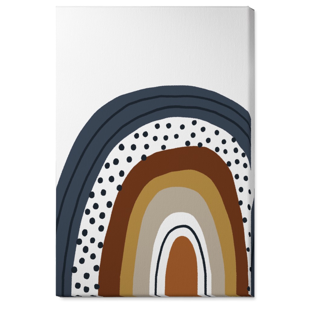 Rainbow - Neutral Wall Art, No Frame, Single piece, Canvas, 24x36, Brown, Brown