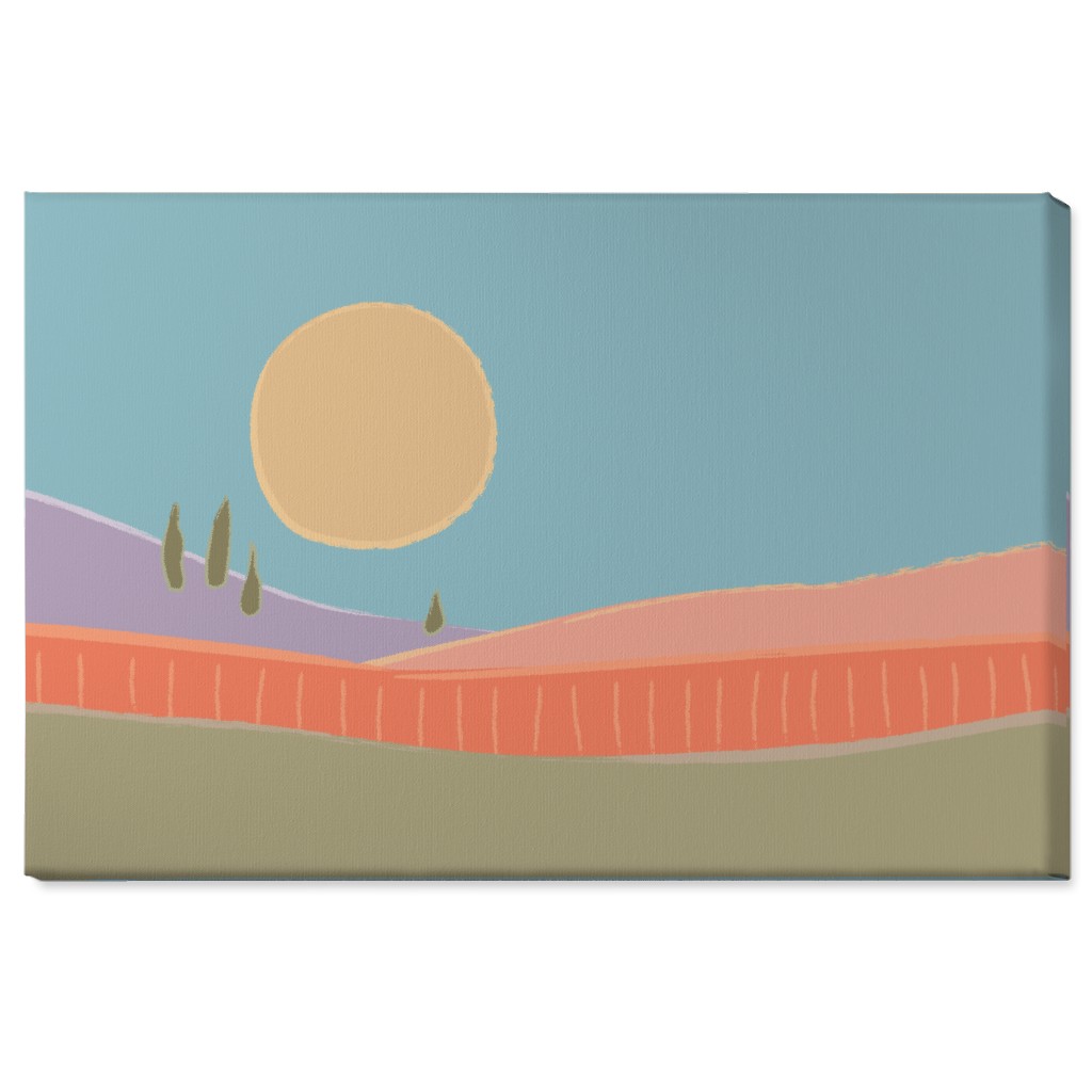 Simple Landscape Wall Art, No Frame, Single piece, Canvas, 24x36, Multicolor