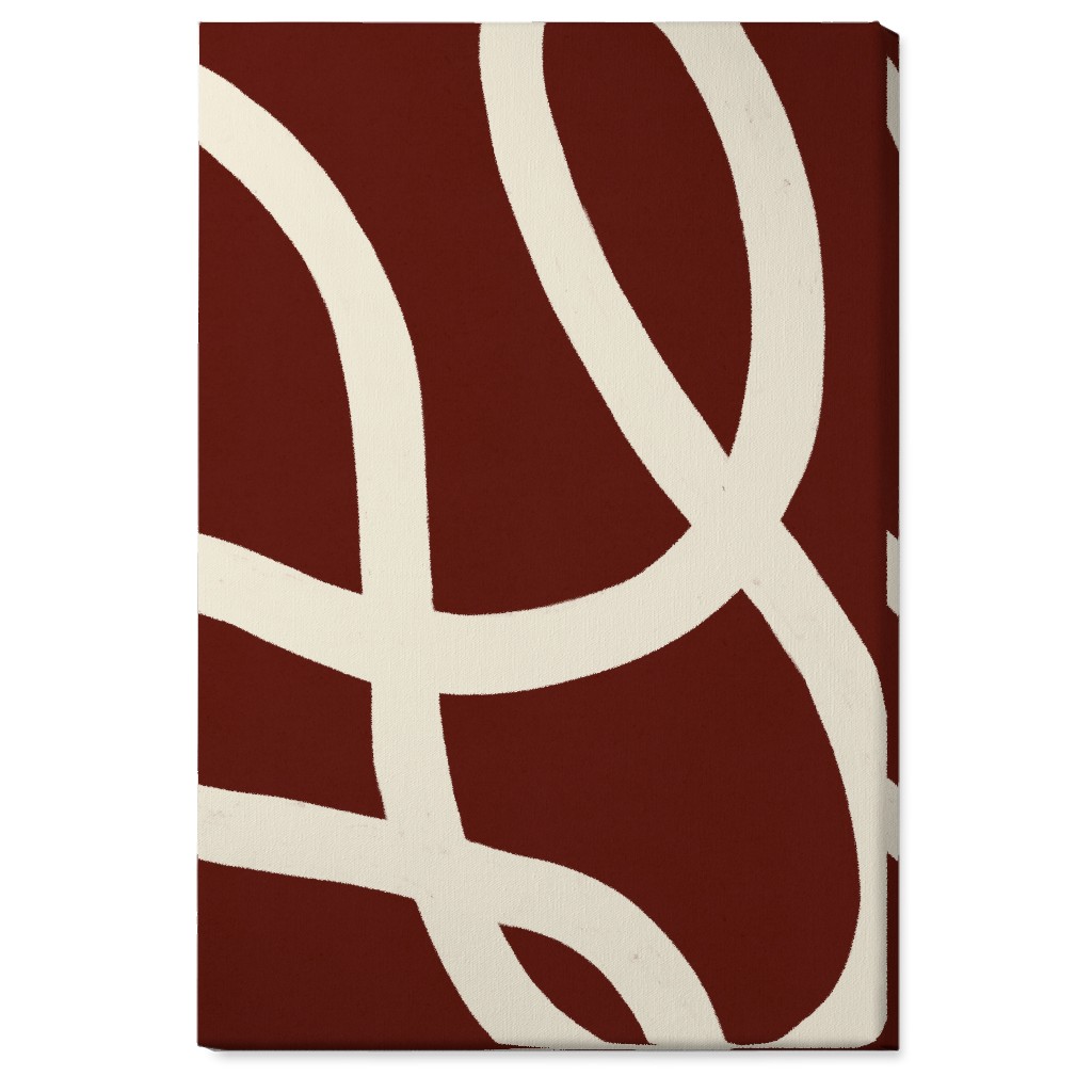 Red Unframed Wall Art