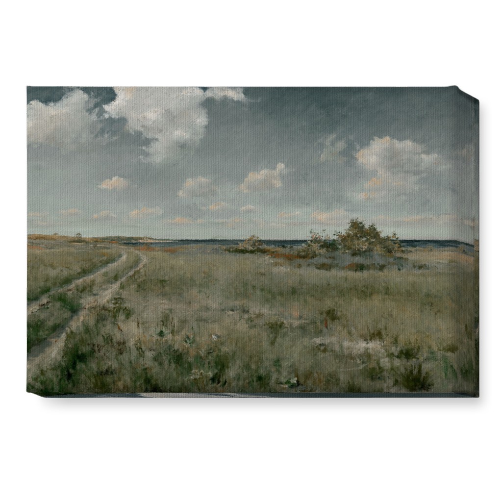 Coastal Plains Wall Art, No Frame, Single piece, Canvas, 10x14, Green