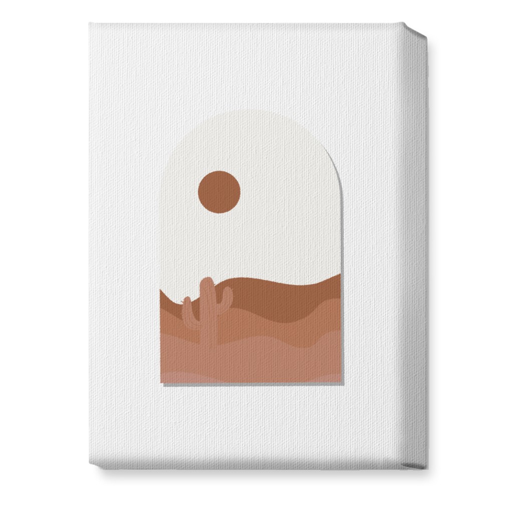 Abstract Landscapes in Windows Wall Art, No Frame, Single piece, Canvas, 10x14, Pink, White