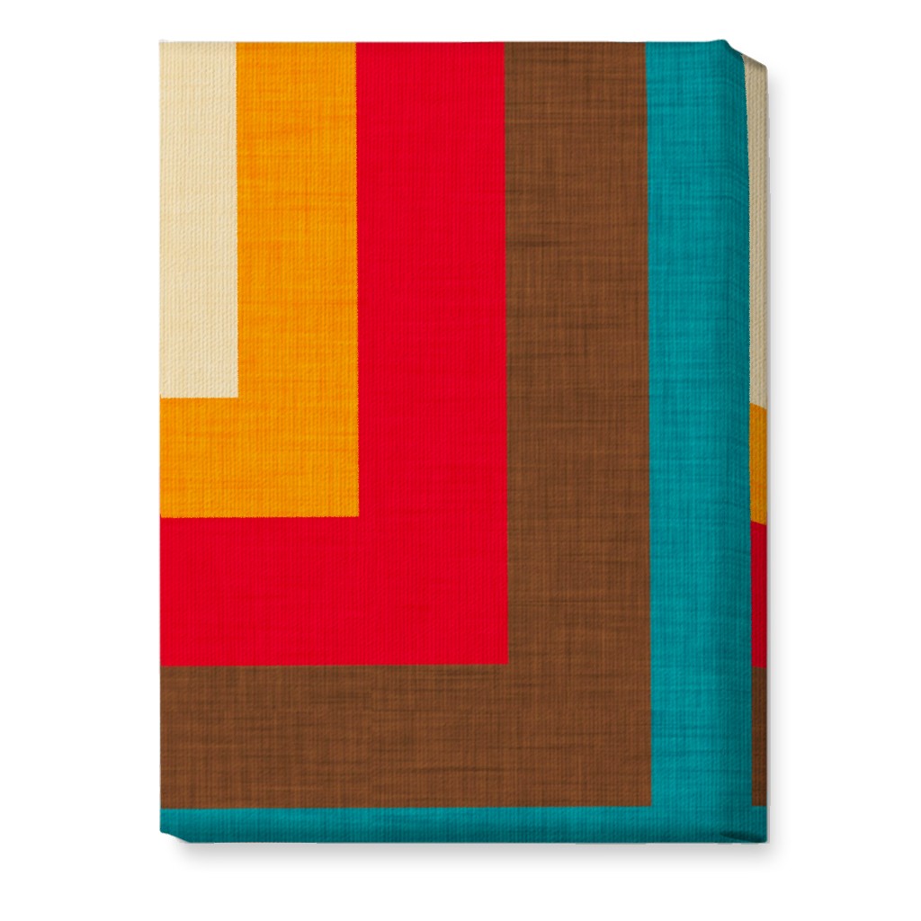 Abstract Mod Cube Wall Art, No Frame, Single piece, Canvas, 10x14, Multicolor