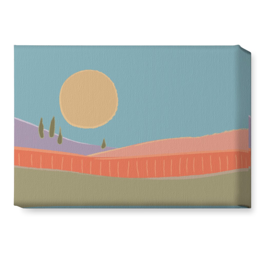 Simple Landscape Wall Art, No Frame, Single piece, Canvas, 10x14, Multicolor, Oasis