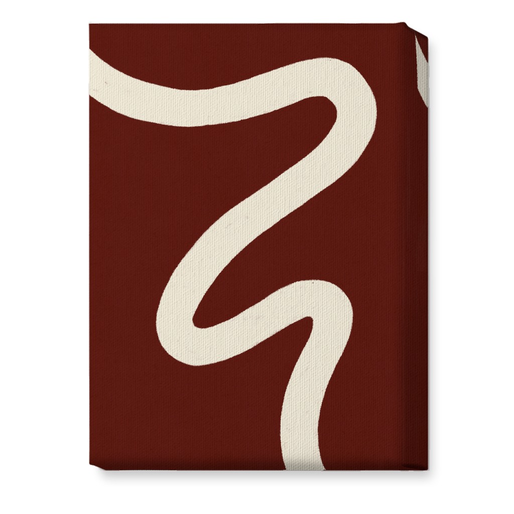 Tangled Brush Strokes Iv Wall Art, No Frame, Single piece, Canvas, 10x14, Red, Cocoa