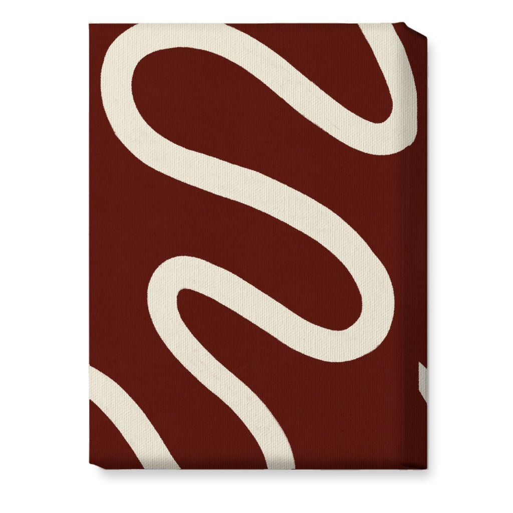 Tangled Brush Strokes Ii Wall Art, No Frame, Single piece, Canvas, 10x14, Red