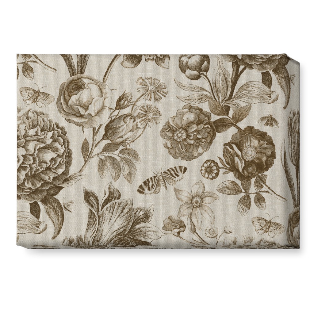 Windsor Botanical in Oyster Wall Art, No Frame, Single piece, Canvas, 10x14, Brown