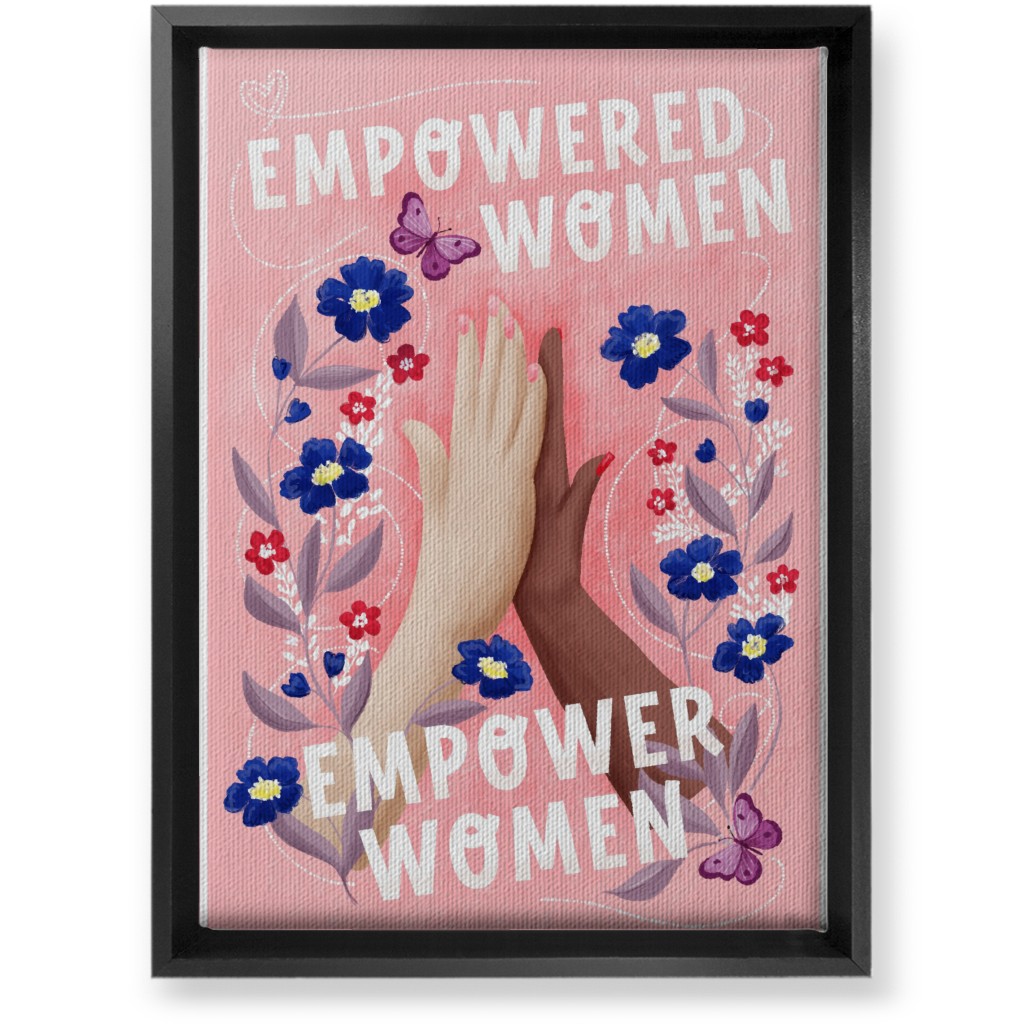 Empowered Women Empower Women - Pink Wall Art, Black, Single piece, Canvas, 10x14, Pink