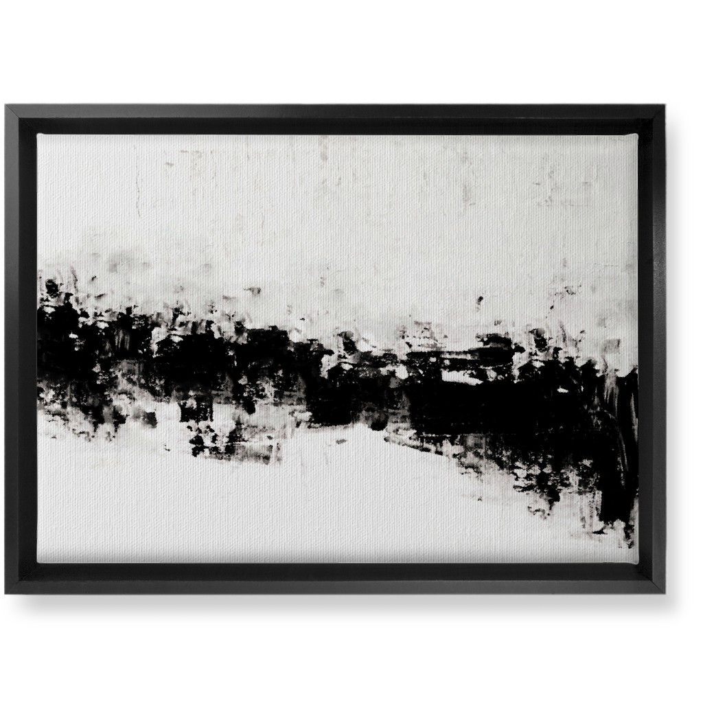 Urban Serenity - Black and White Wall Art, Black, Single piece, Canvas, 10x14, Black, Black