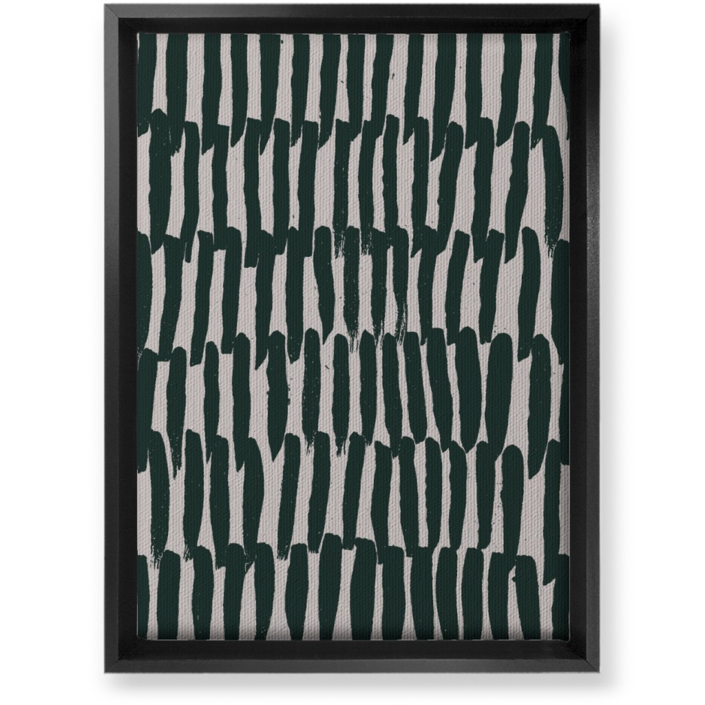 Uneven Stripes - Neutral Wall Art, Black, Single piece, Canvas, 10x14, Beige